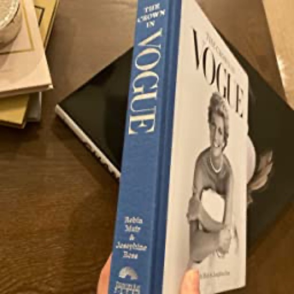 Vogue Coffee Table Book with Blue and White Cover - Picture 12 of 13
